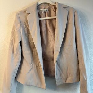 Women's Light Beige Blazer- Office Siren Vibes